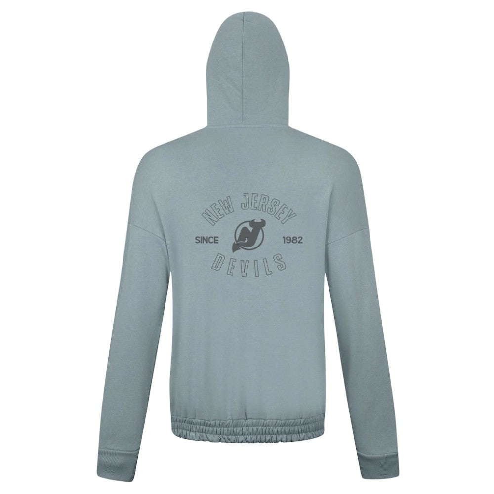 New Jersey Devils Levelwear Women's Waterfall Nightfall Pullover Hoodie - Gray | NHL Clearance