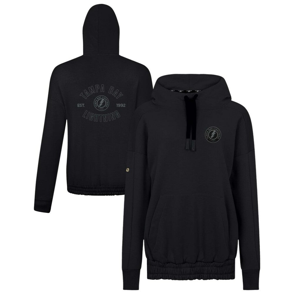 Tampa Bay Lightning Levelwear Women's Waterfall Nightfall Pullover Hoodie - Black | NHL near me