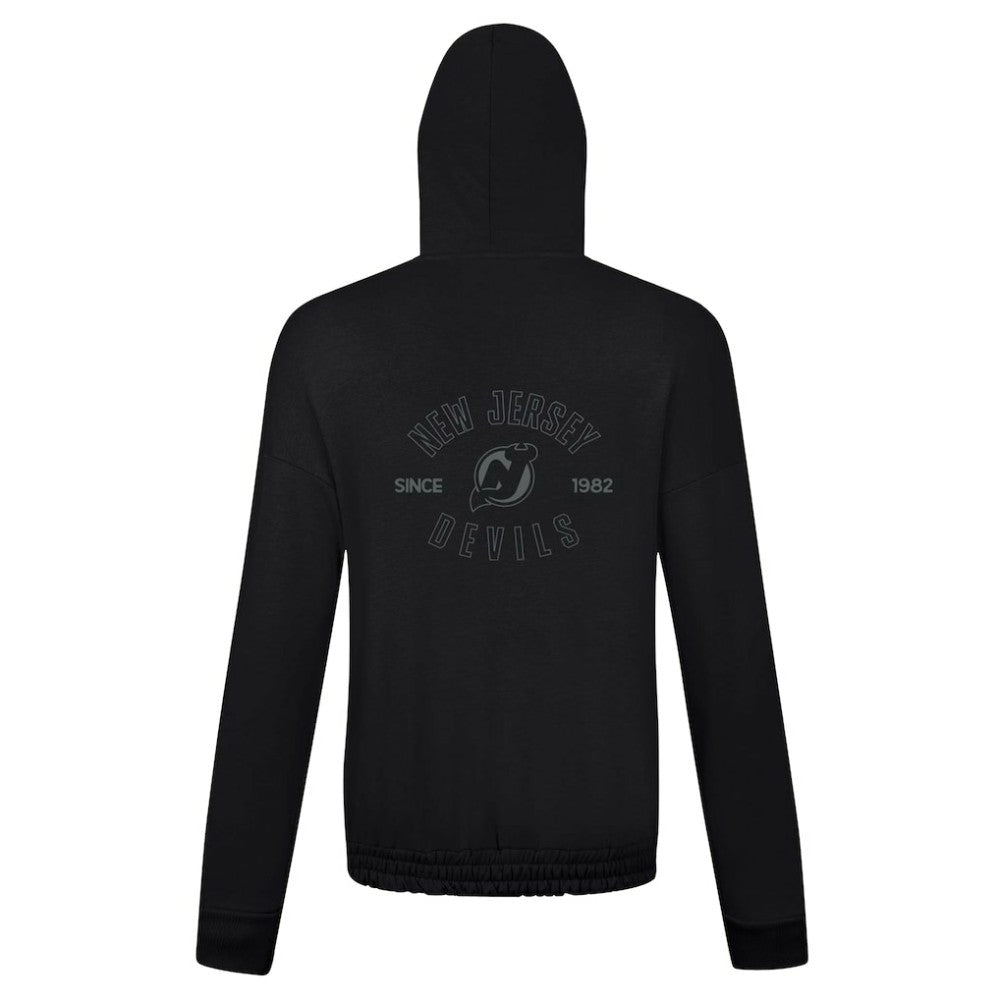 New Jersey Devils Levelwear Women's Waterfall Nightfall Pullover Hoodie - Black | NHL on sale