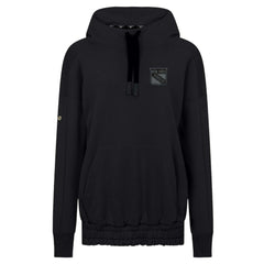 New York Rangers Levelwear Women's Waterfall Nightfall Pullover Hoodie - Black | NHL Lifestyle