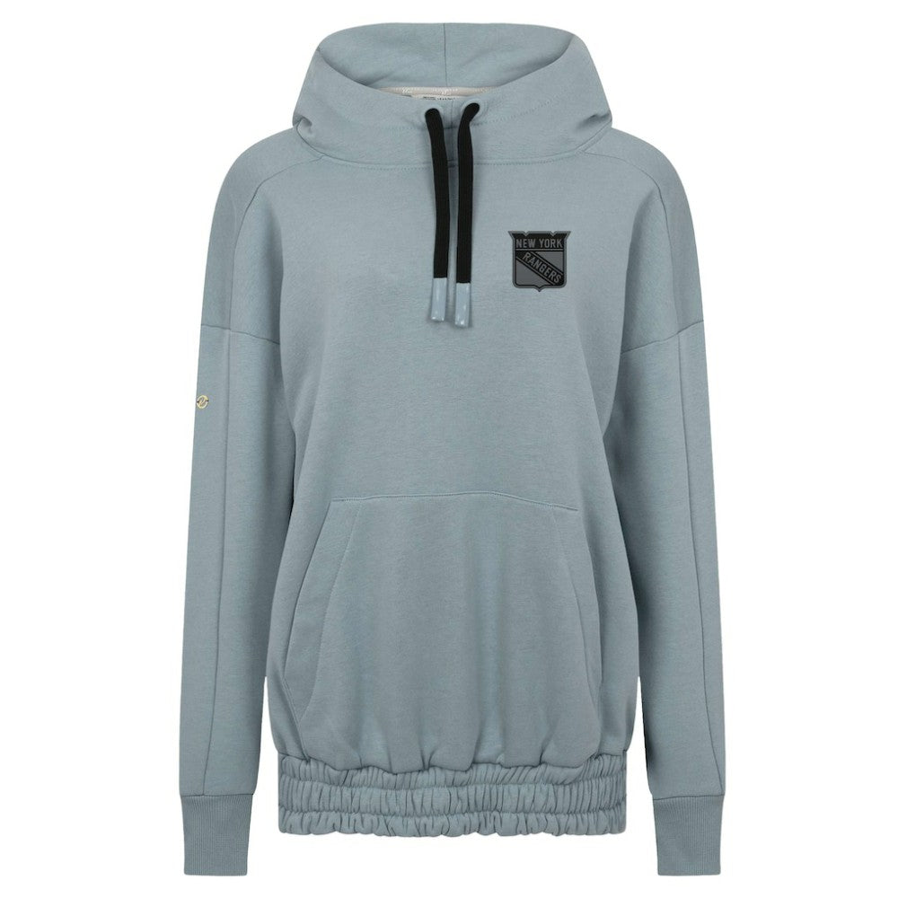 New York Rangers Levelwear Women's Waterfall Nightfall Pullover Hoodie - Gray | NHL Lifestyle