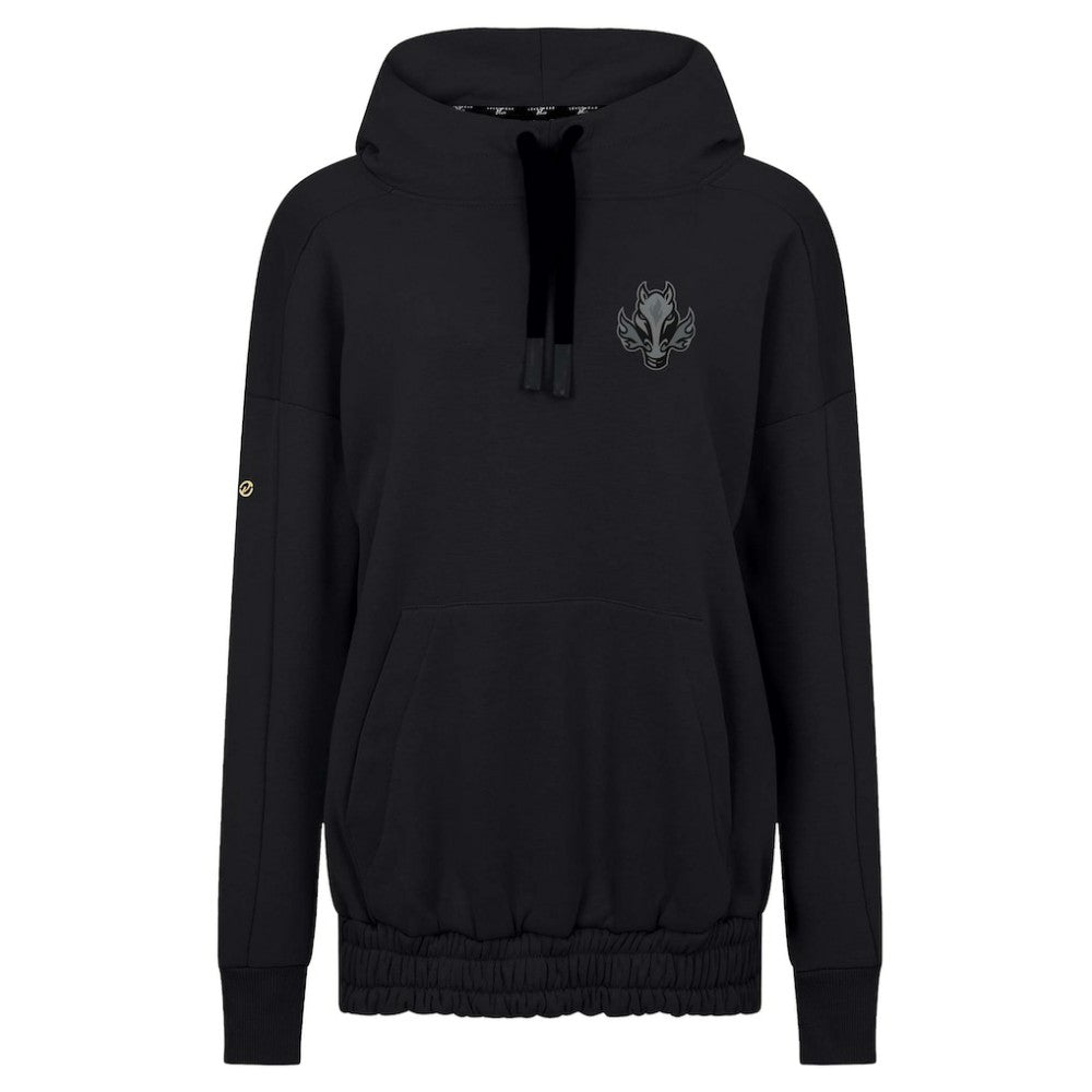 Calgary Flames Levelwear Women's Waterfall Nightfall Pullover Hoodie - Black | NHL near me