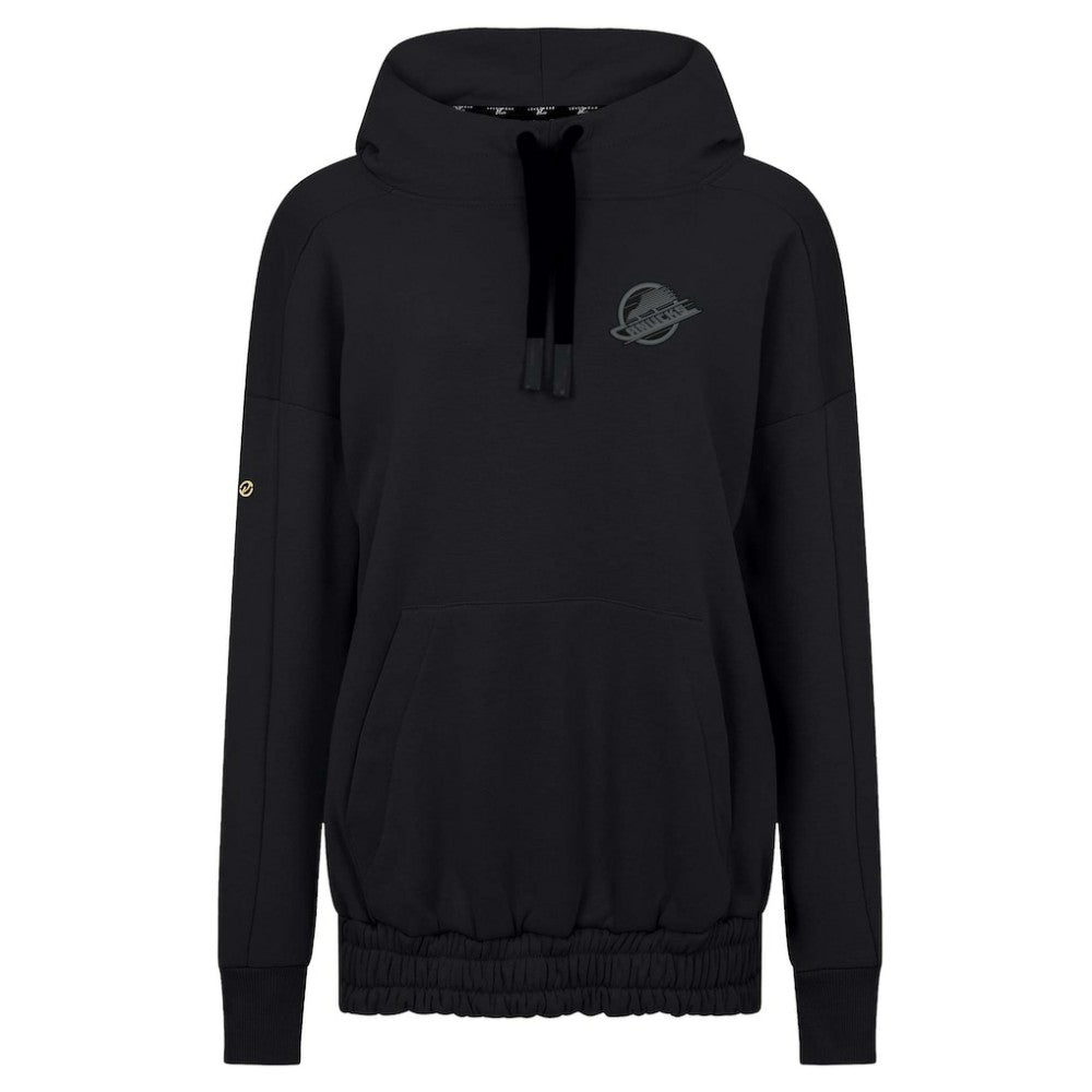 Vancouver Canucks Levelwear Women's Waterfall Nightfall Pullover Hoodie - Black | NHL online