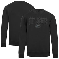 Columbus Blue Jackets Levelwear Zane Darkmoon Pullover Sweatshirt - Black | NHL discount