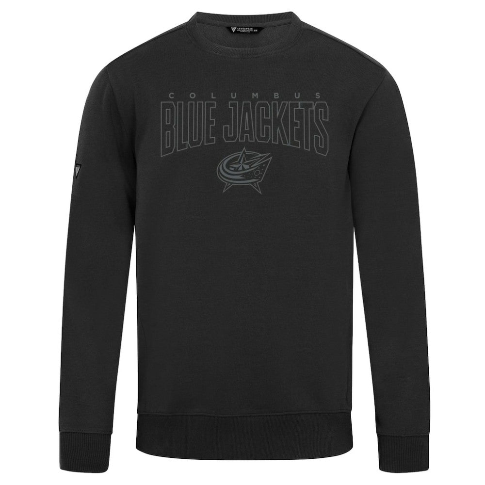 Columbus Blue Jackets Levelwear Zane Darkmoon Pullover Sweatshirt - Black | NHL discount
