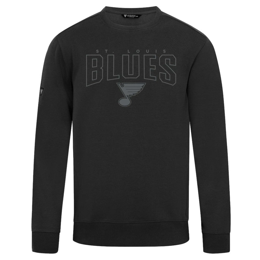 St. Louis Blues Levelwear Zane Darkmoon Pullover Sweatshirt - Black | NHL sale
