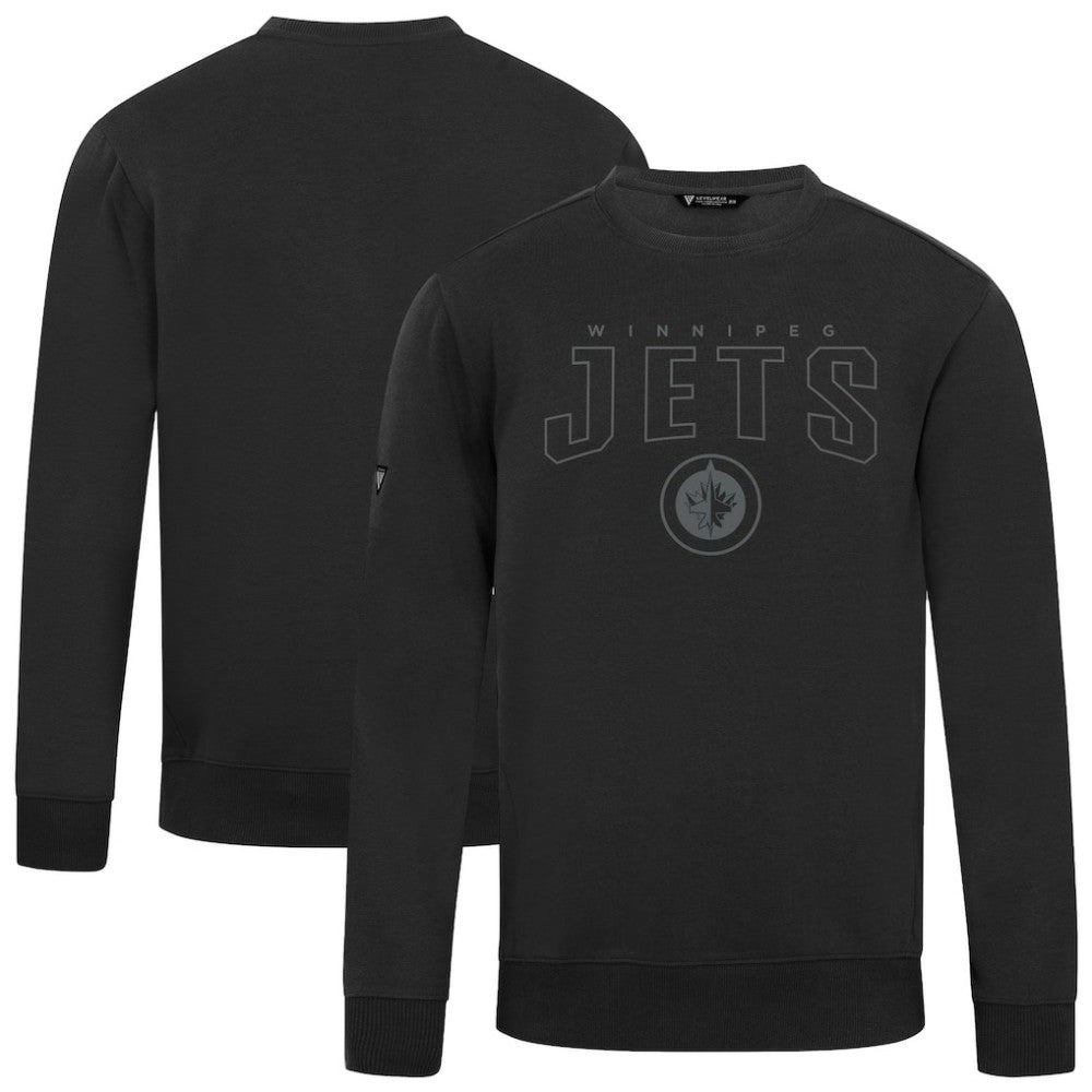 Winnipeg Jets Levelwear Zane Darkmoon Pullover Sweatshirt - Black | NHL Lifestyle