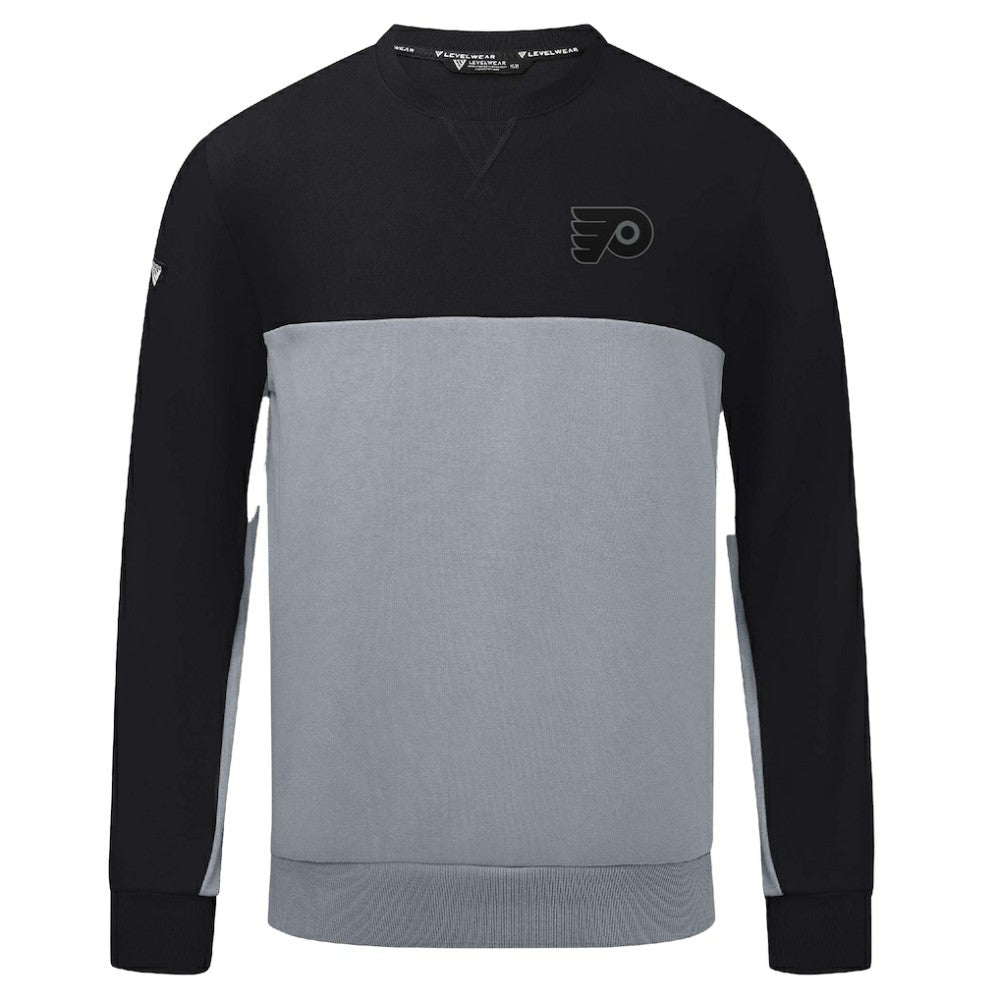 Philadelphia Flyers Levelwear Legacy Nightfall Pullover Sweatshirt - Black/Gray | NHL sale