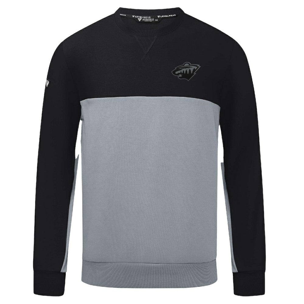 Minnesota Wild Levelwear Legacy Nightfall Pullover Sweatshirt - Black/Gray | NHL online