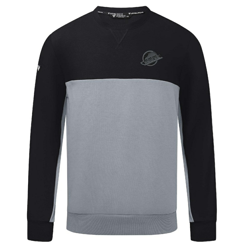 Vancouver Canucks Levelwear Legacy Nightfall Pullover Sweatshirt - Black/Gray | NHL near me