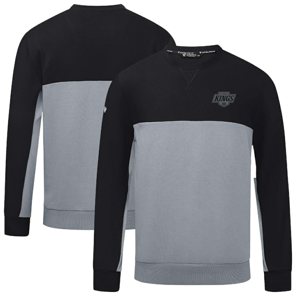 Los Angeles Kings Levelwear Legacy Nightfall Pullover Sweatshirt - Black/Gray | NHL sale