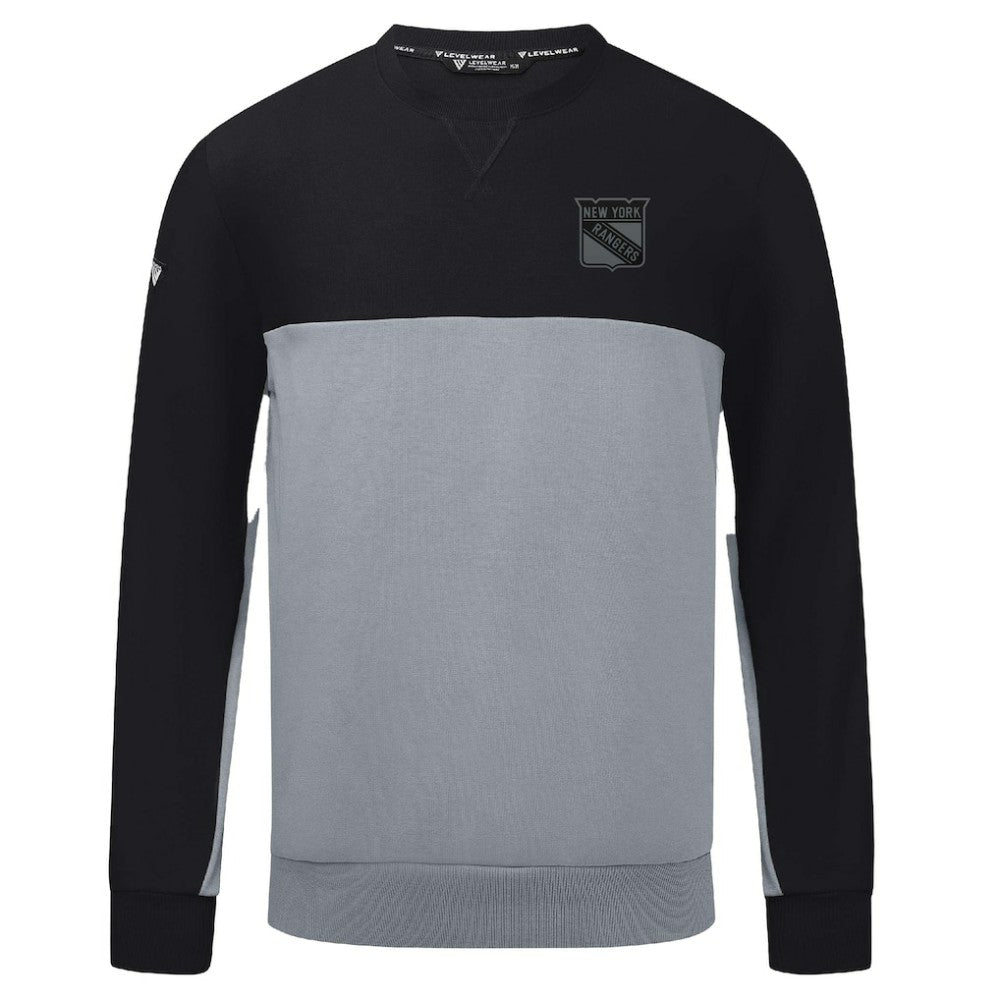 New York Rangers Levelwear Legacy Nightfall Pullover Sweatshirt - Black/Gray | NHL near me