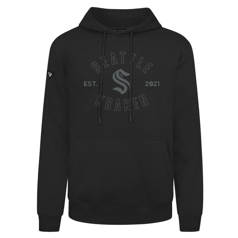 Seattle Kraken Levelwear Podium Abyssal Pullover Hoodie - Black | NHL sale