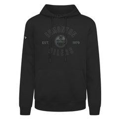 Edmonton Oilers Levelwear Podium Abyssal Pullover Hoodie - Black | NHL Lifestyle