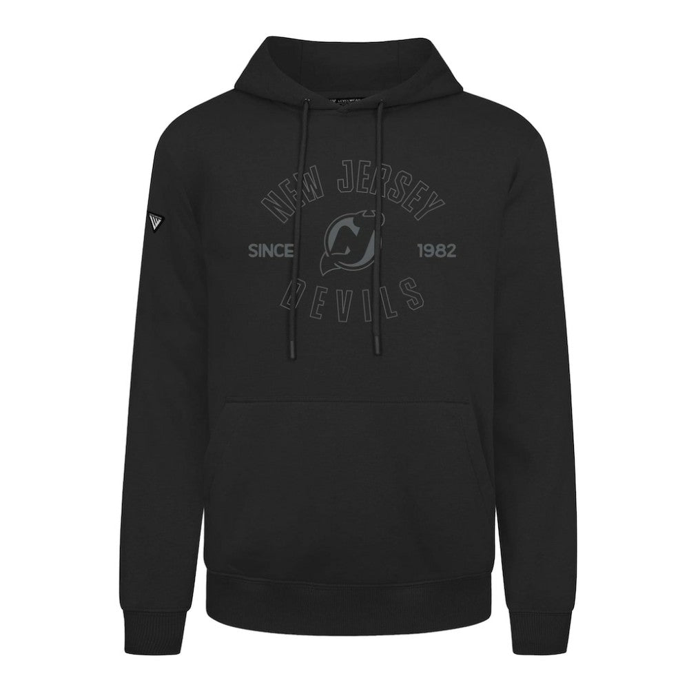 New Jersey Devils Levelwear Podium Abyssal Pullover Hoodie - Black | NHL Clearance