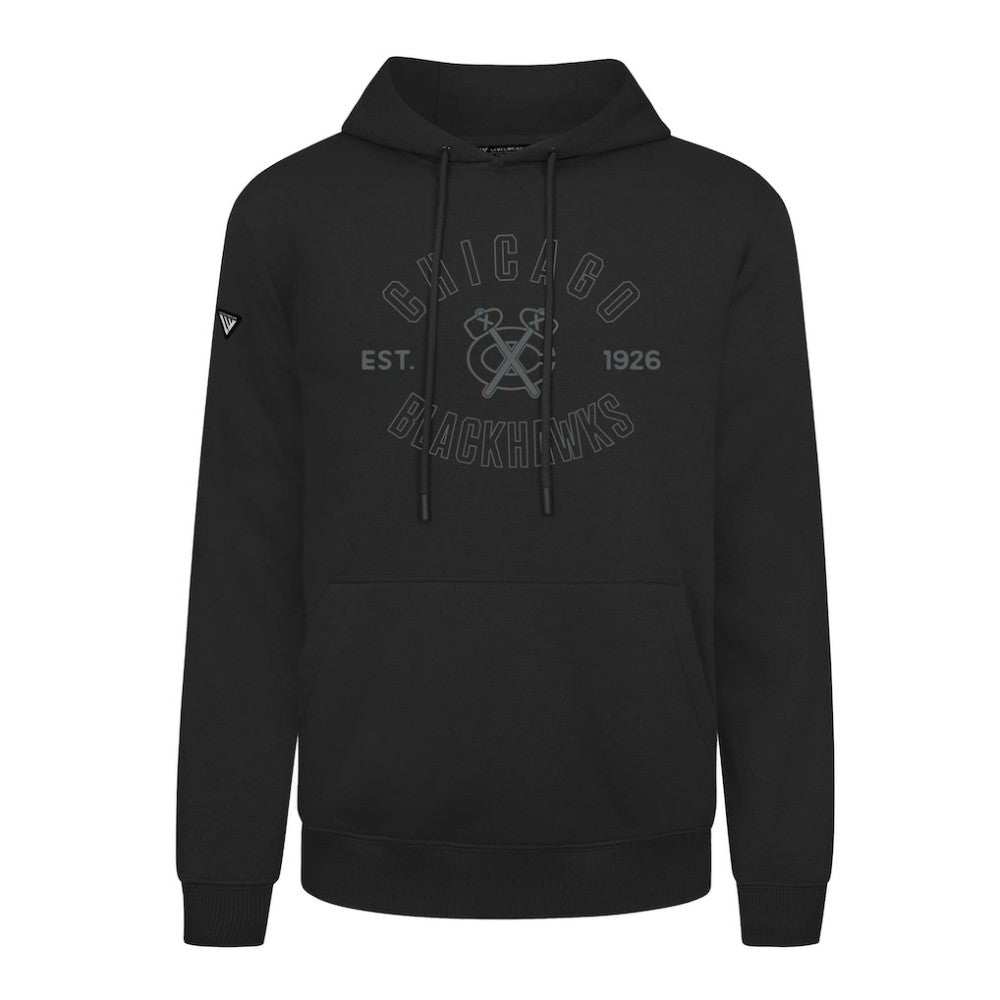 Chicago Blackhawks Levelwear Podium Abyssal Pullover Hoodie - Black | NHL sale