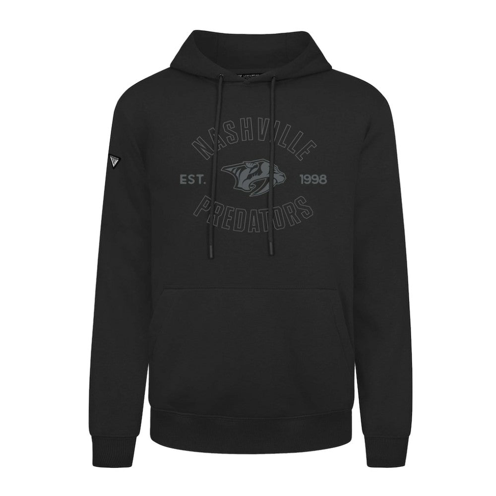 Nashville Predators Levelwear Podium Abyssal Pullover Hoodie - Black | NHL Lifestyle