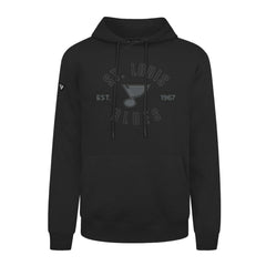 St. Louis Blues Levelwear Podium Abyssal Pullover Hoodie - Black | NHL Lifestyle