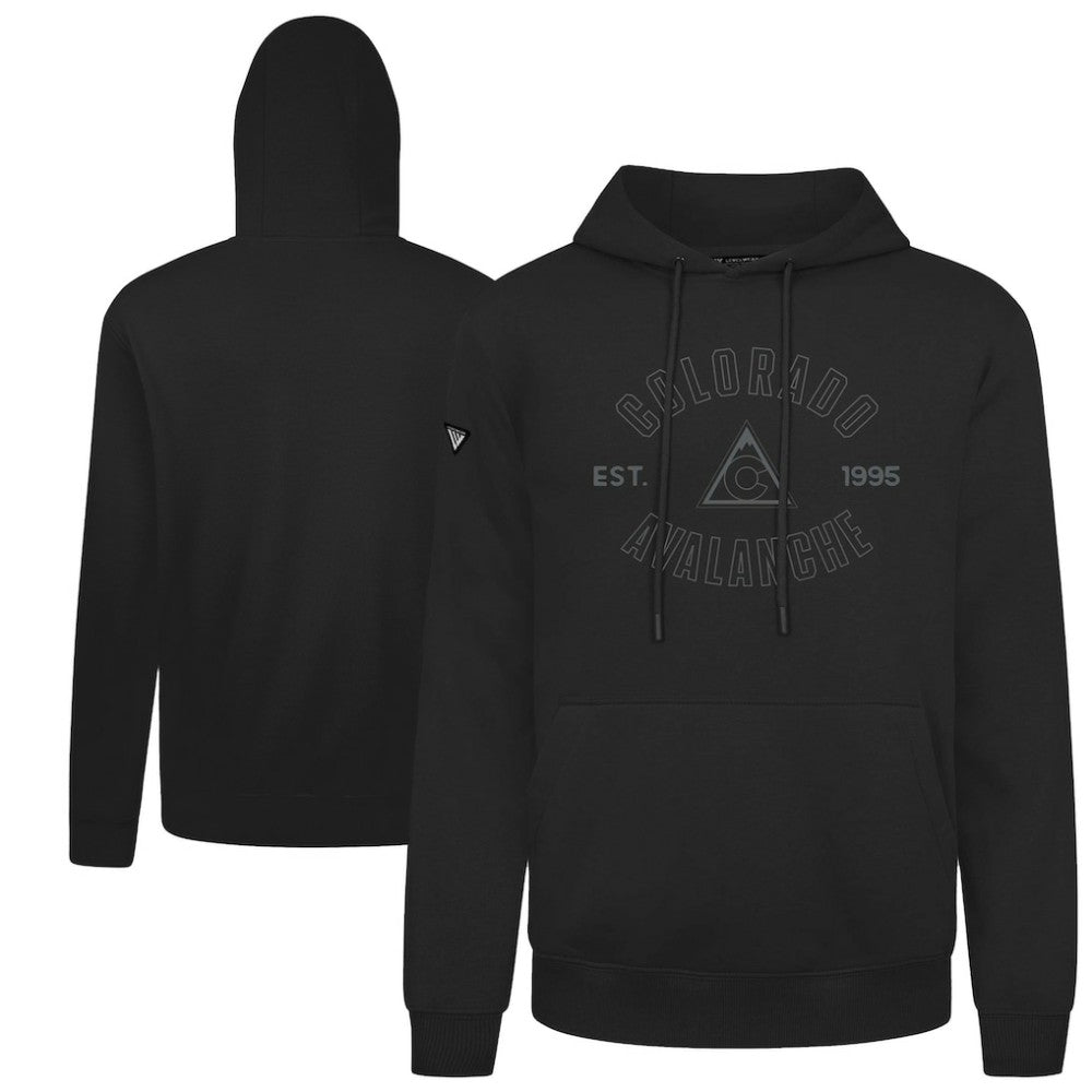 Colorado Avalanche Levelwear Podium Abyssal Pullover Hoodie - Black | NHL discount
