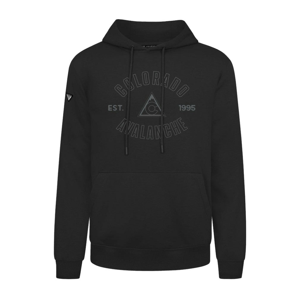 Colorado Avalanche Levelwear Podium Abyssal Pullover Hoodie - Black | NHL discount