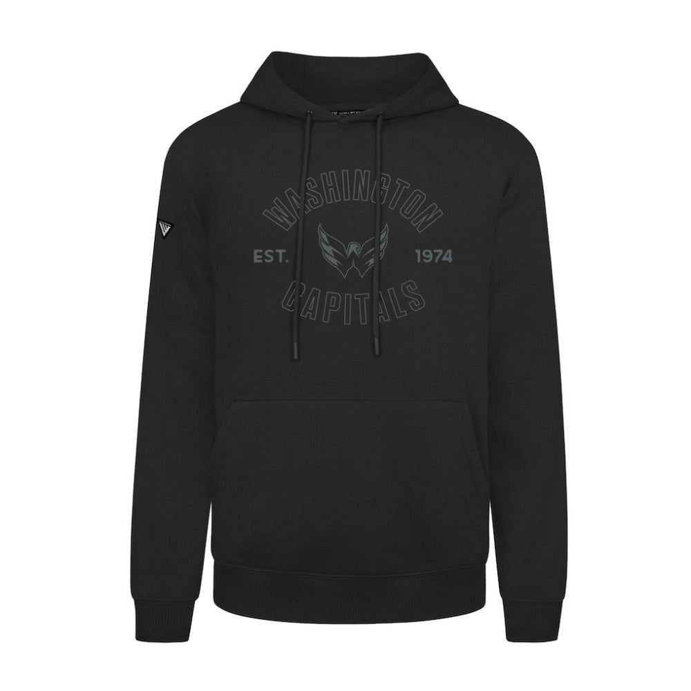 Washington Capitals Levelwear Podium Abyssal Pullover Hoodie - Black | NHL Lifestyle