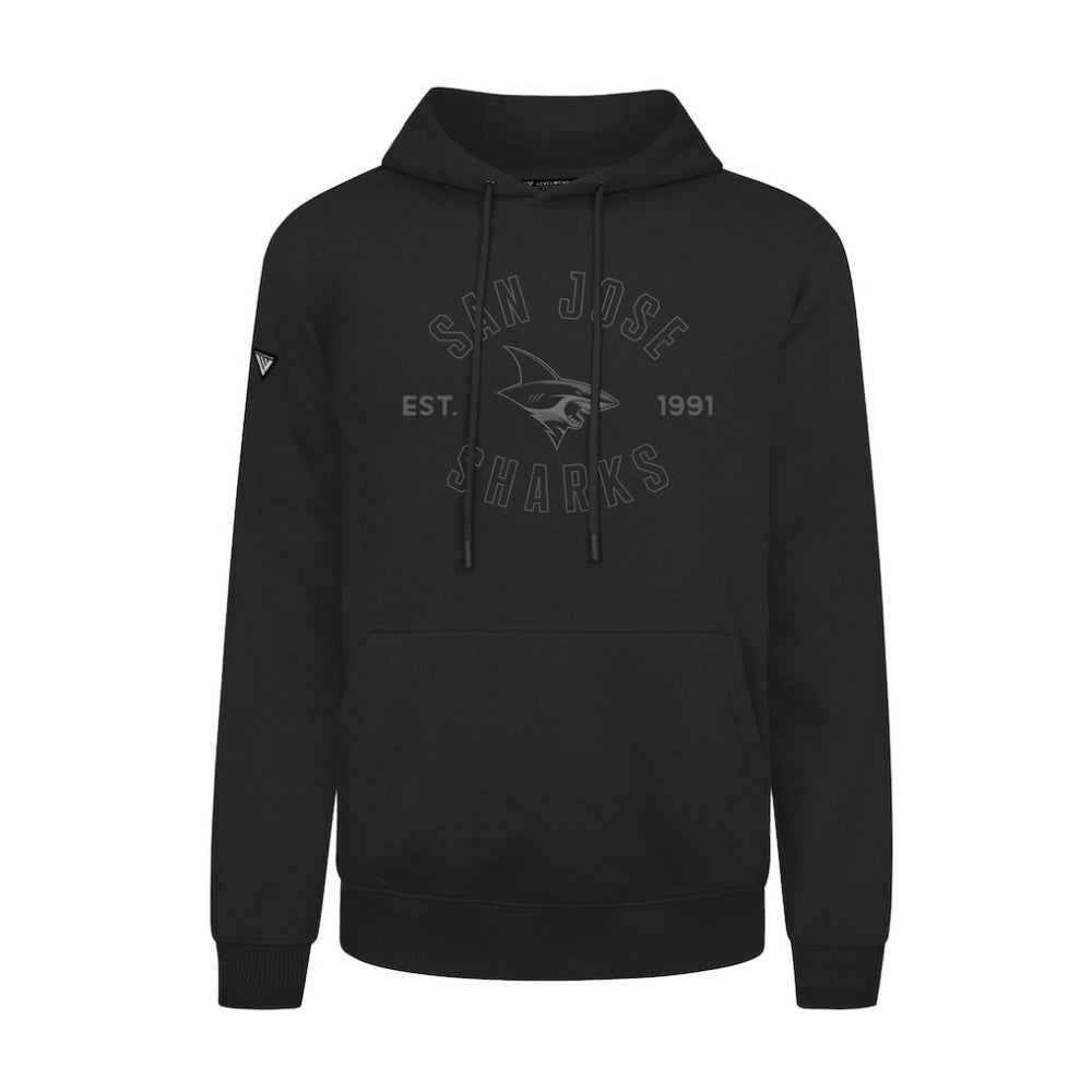 San Jose Sharks Levelwear Podium Abyssal Pullover Hoodie - Black | NHL online
