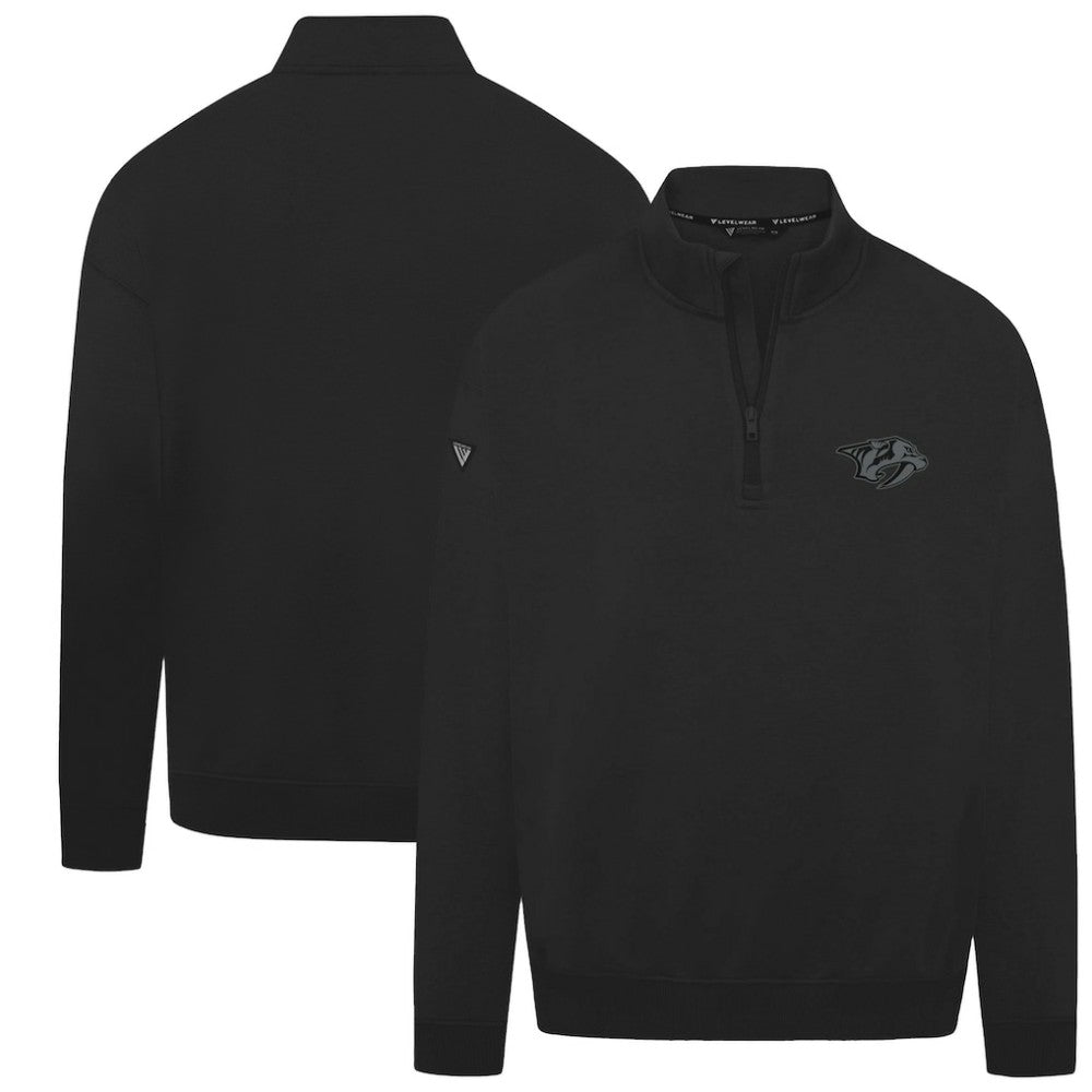 Nashville Predators Levelwear Murray Nightfall Quarter-Zip Jacket - Black | NHL discount