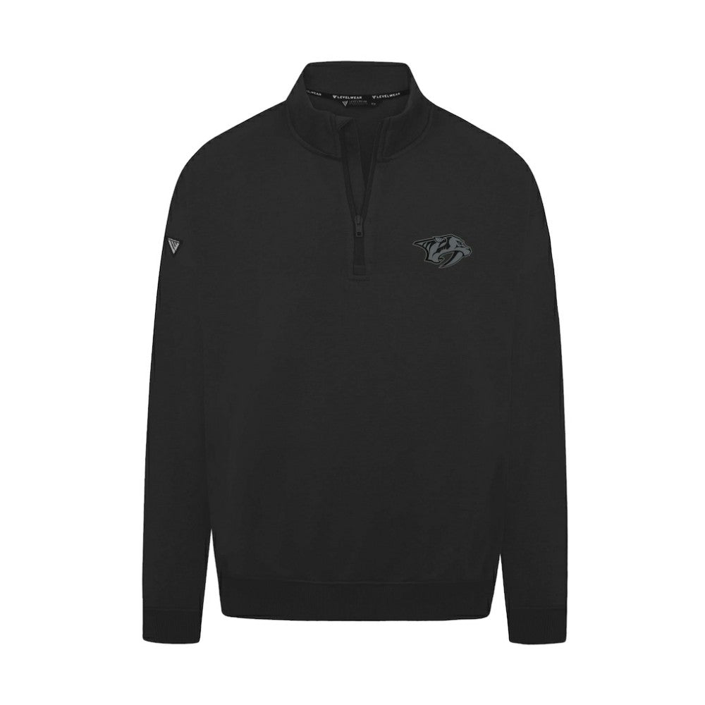 Nashville Predators Levelwear Murray Nightfall Quarter-Zip Jacket - Black | NHL discount