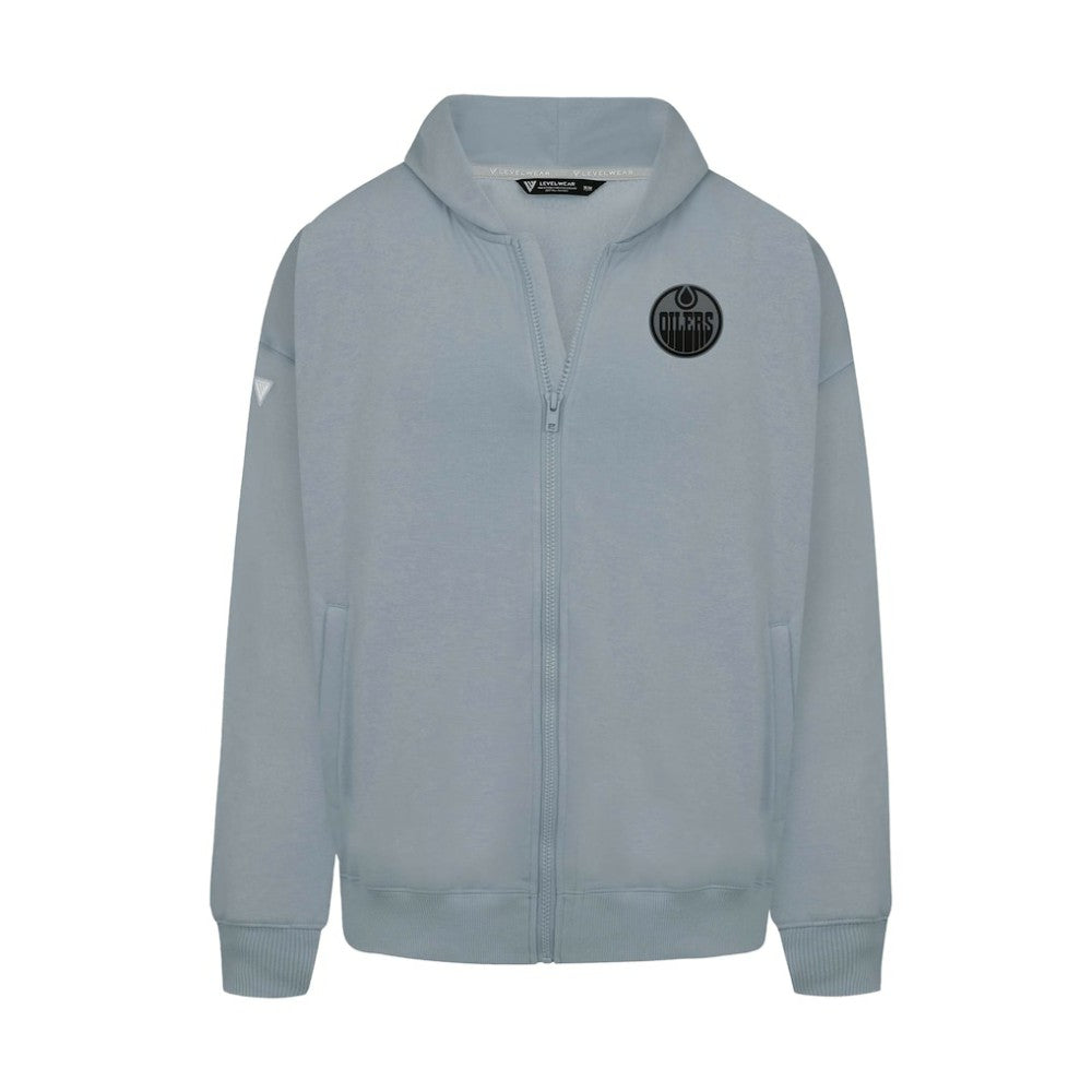 Edmonton Oilers Levelwear Uphill Abyssal Full-Zip Hoodie - Gray | NHL discount