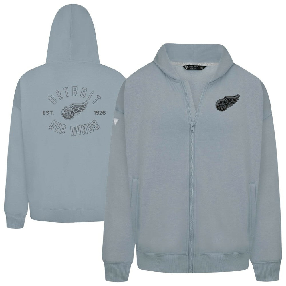 Detroit Red Wings Levelwear Uphill Abyssal Full-Zip Hoodie - Gray | NHL sale