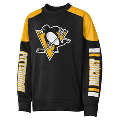 Sidney Crosby Pittsburgh Penguins Outerstuff Youth Best Defense Name & Number Crewneck Sweatshirt - Black | NHL online