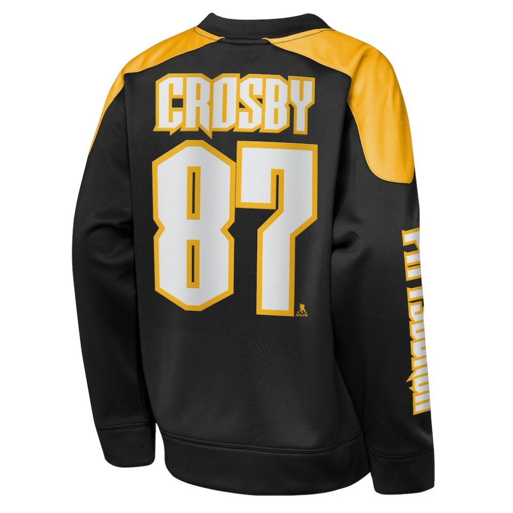Sidney Crosby Pittsburgh Penguins Outerstuff Youth Best Defense Name & Number Crewneck Sweatshirt - Black | NHL online