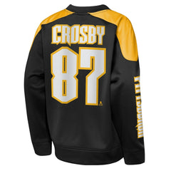 Sidney Crosby Pittsburgh Penguins Outerstuff Youth Best Defense Name & Number Crewneck Sweatshirt - Black | NHL online