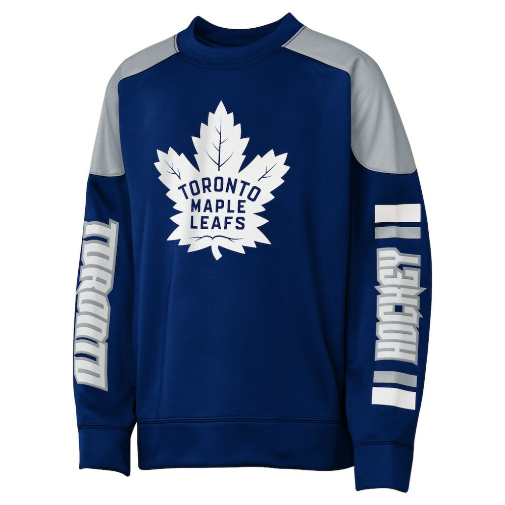 Auston Matthews Toronto Maple Leafs Outerstuff Youth Best Defense Name & Number Crewneck Sweatshirt - Blue | NHL on sale
