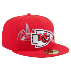 Kansas City Chiefs New Era State Stitch 59FIFTY Fitted Hat - Red - NFL