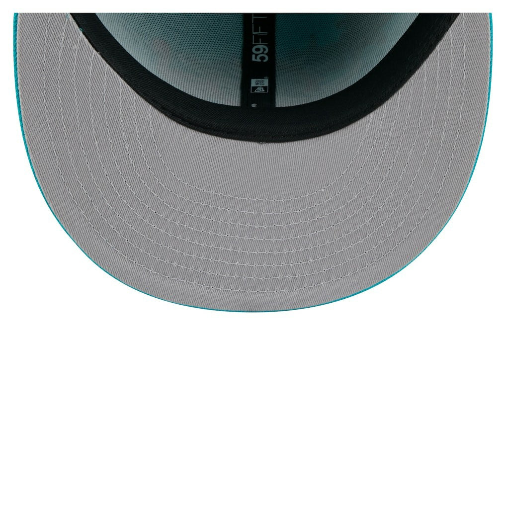 Miami Dolphins New Era State Stitch 59FIFTY Fitted Hat - Aqua - NFL