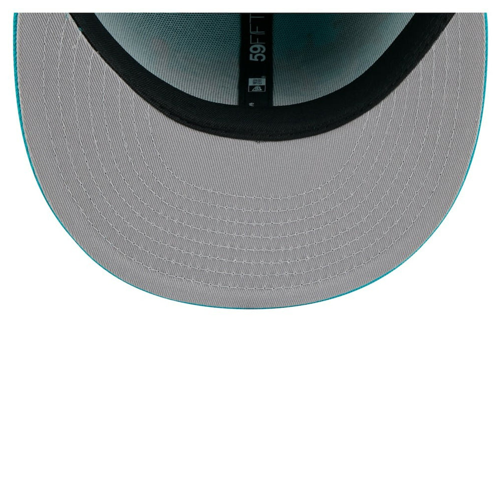 Miami Dolphins New Era State Stitch 59FIFTY Fitted Hat - Aqua - NFL