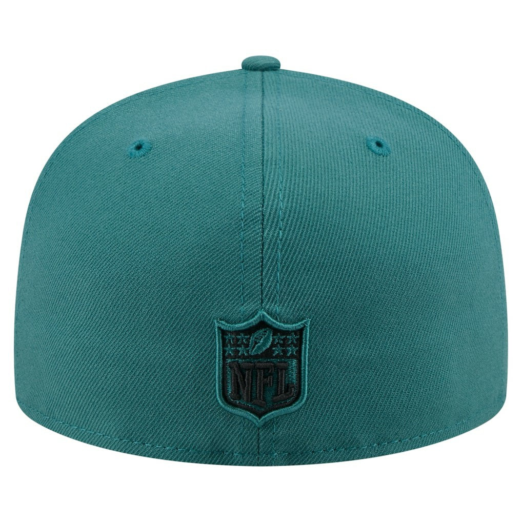 Philadelphia Eagles New Era State Stitch 59FIFTY Fitted Hat - Midnight Green - NFL