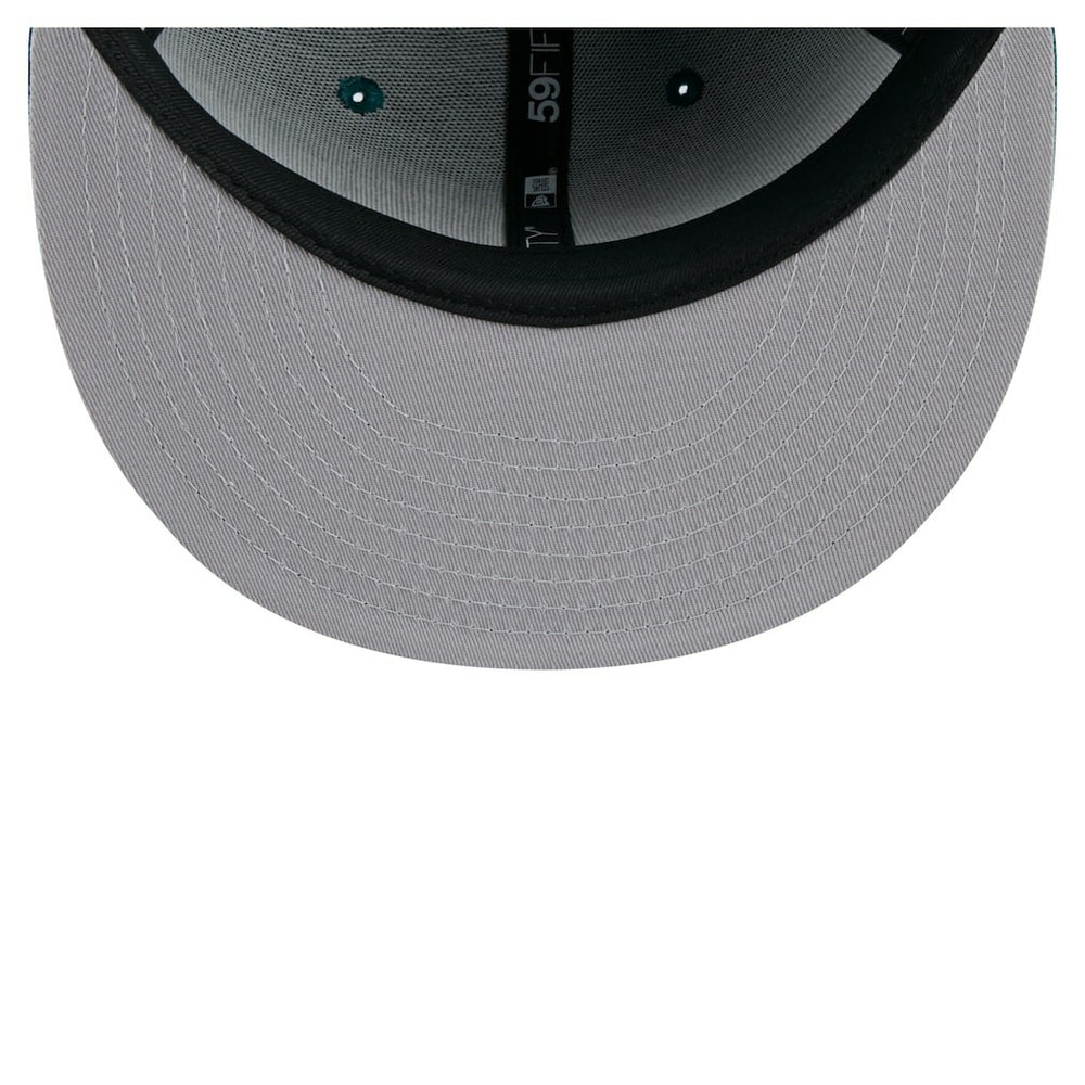 Philadelphia Eagles New Era State Stitch 59FIFTY Fitted Hat - Midnight Green - NFL