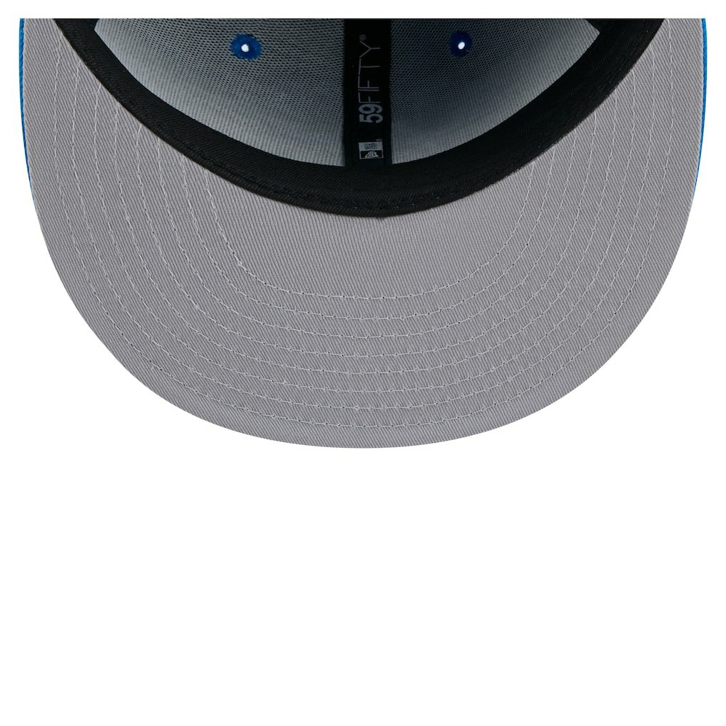 Detroit Lions New Era State Stitch 59FIFTY Fitted Hat - Blue - NFL