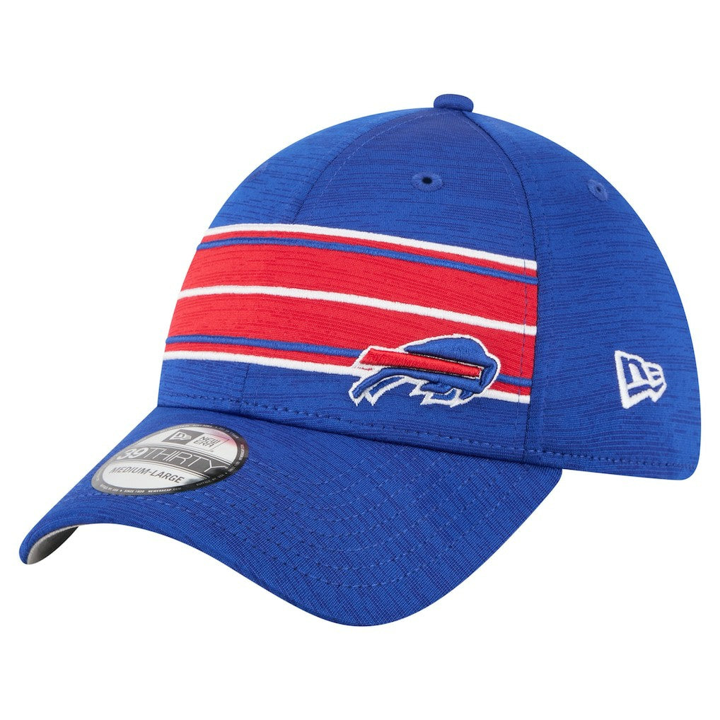 Buffalo Bills New Era Stripes 39THIRTY Flex Hat - Royal - NFL