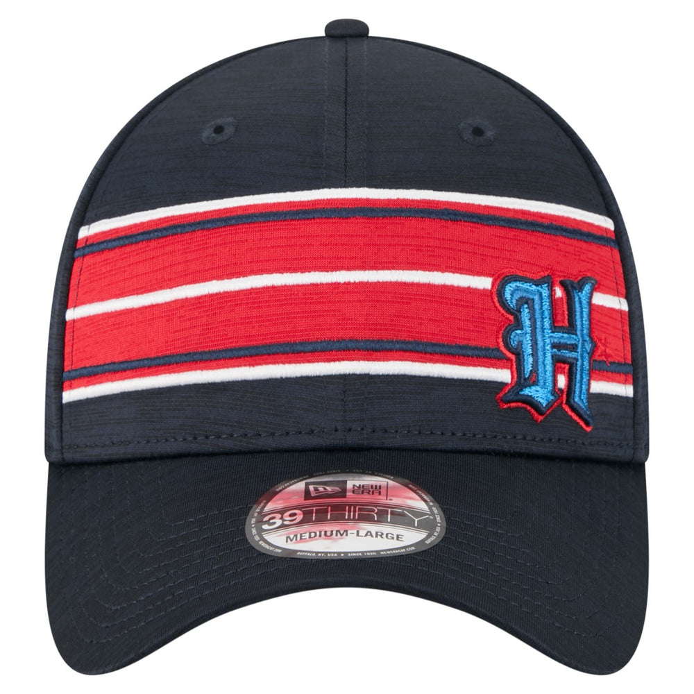 Houston Texans New Era Stripes 39THIRTY Flex Hat - Navy - NFL