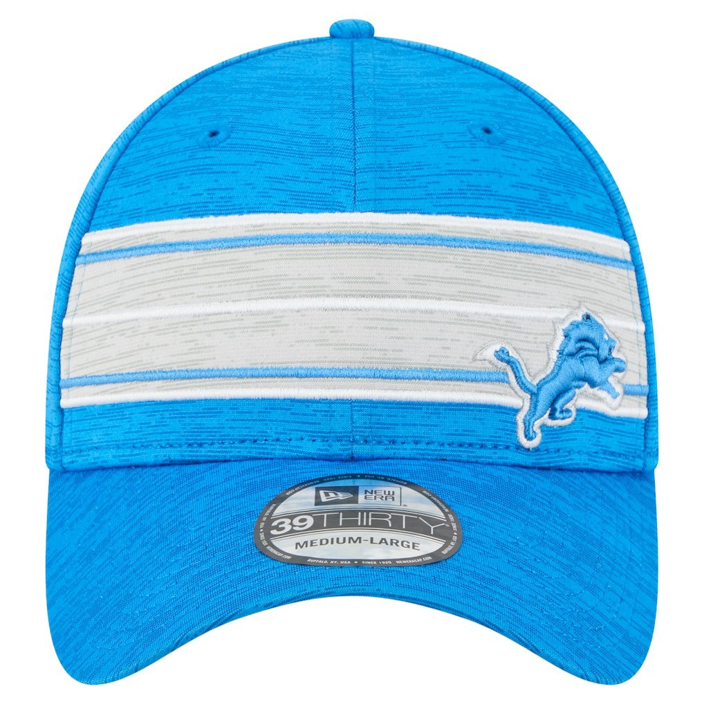 Detroit Lions New Era Stripes 39THIRTY Flex Hat - Blue - NFL