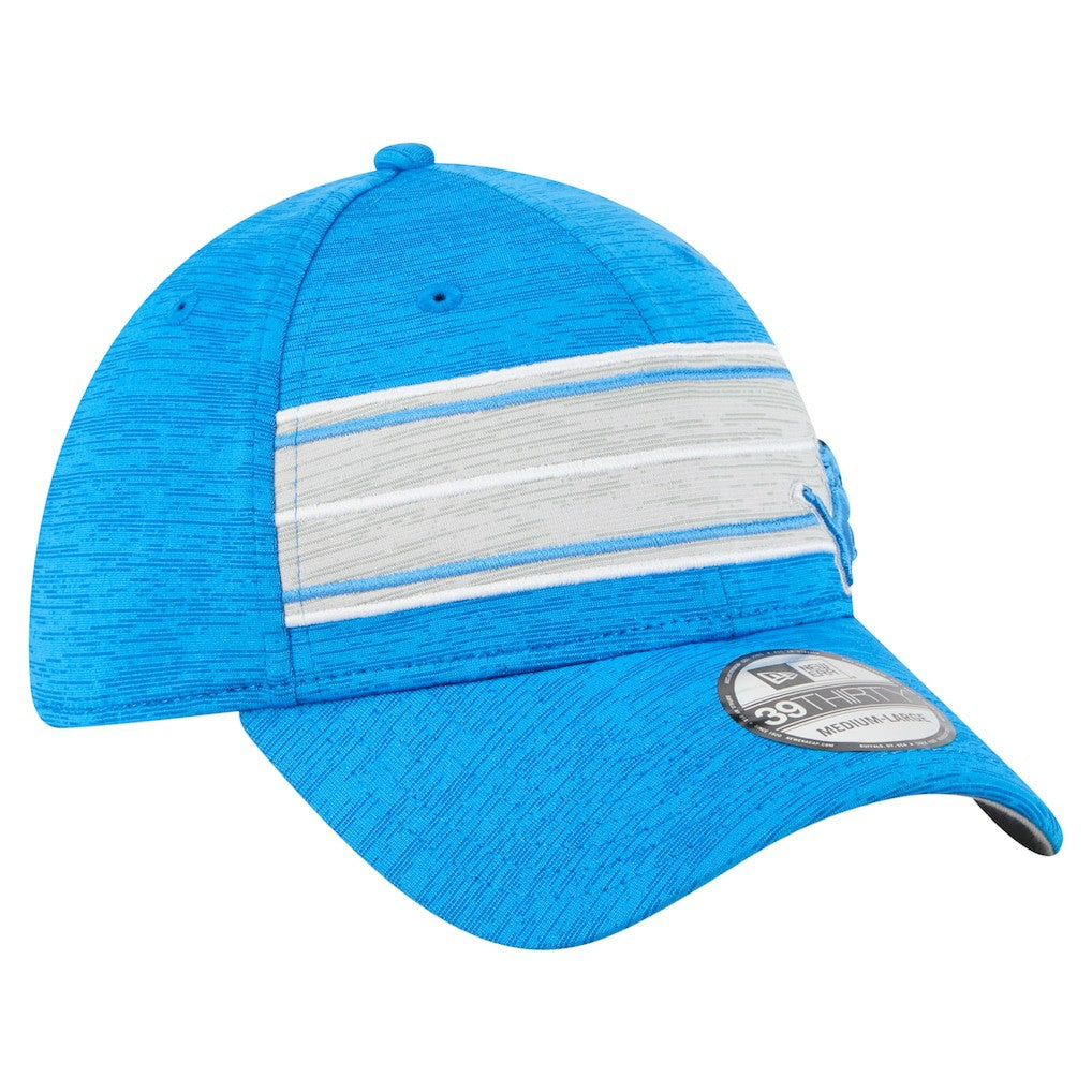Detroit Lions New Era Stripes 39THIRTY Flex Hat - Blue - NFL