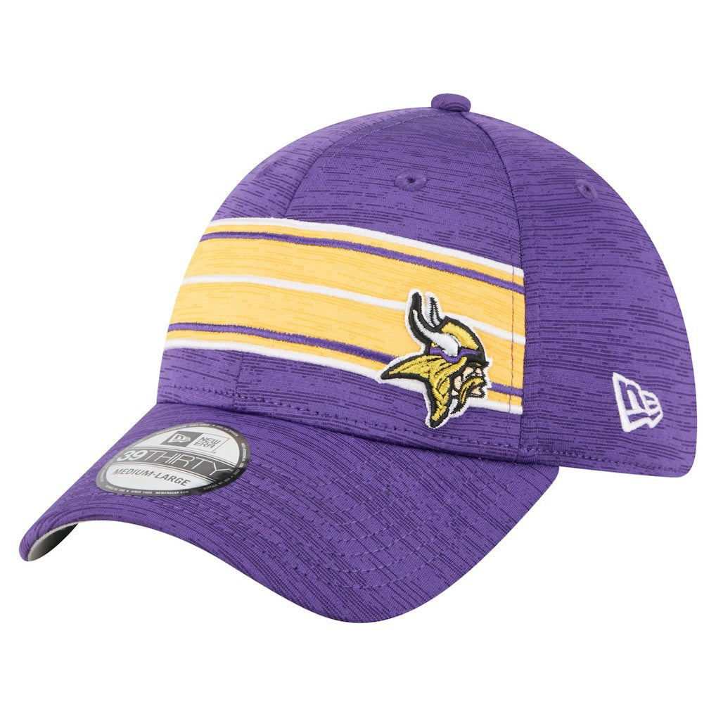 Minnesota Vikings New Era Stripes 39THIRTY Flex Hat - Purple - NFL