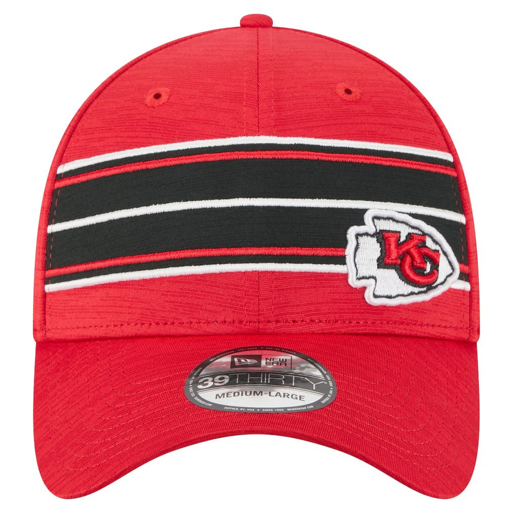 Kansas City Chiefs New Era Stripes 39THIRTY Flex Hat - Red - NFL