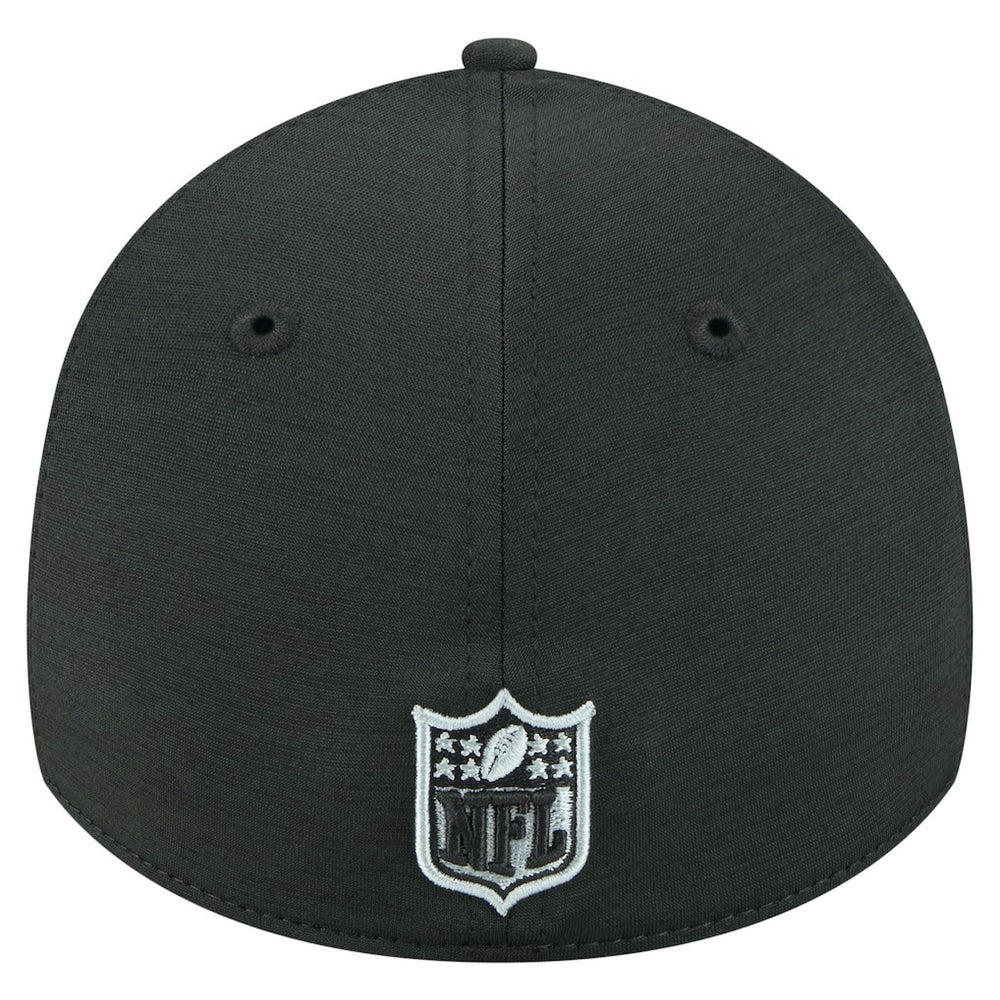 Las Vegas Raiders New Era Stripes 39THIRTY Flex Hat - Black - NFL