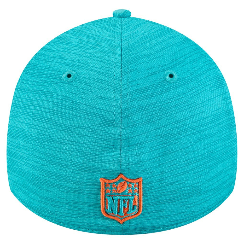 Miami Dolphins New Era Stripes 39THIRTY Flex Hat - Aqua - NFL