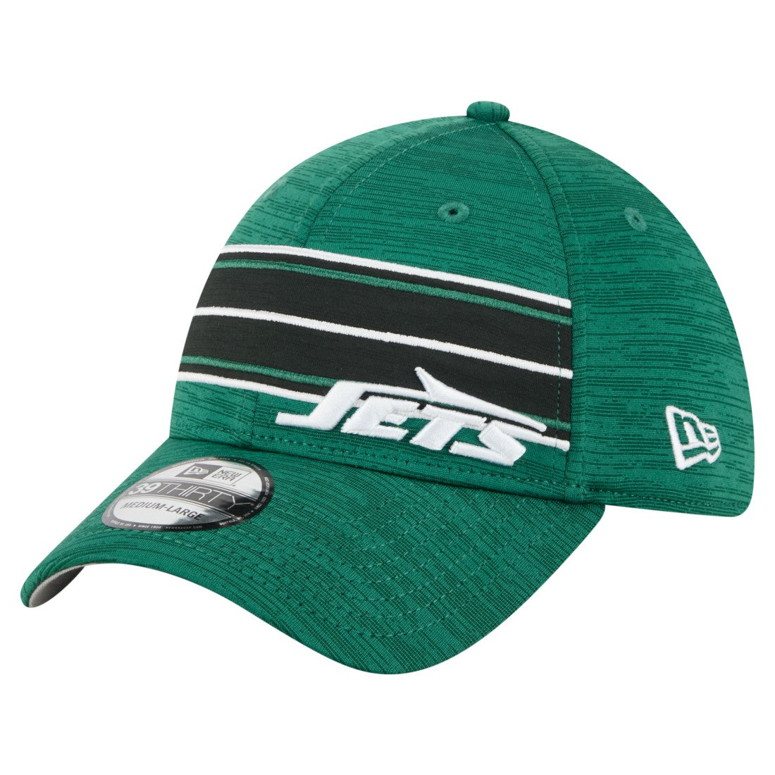 New York Jets New Era Stripes 39THIRTY Flex Hat - Green - NFL