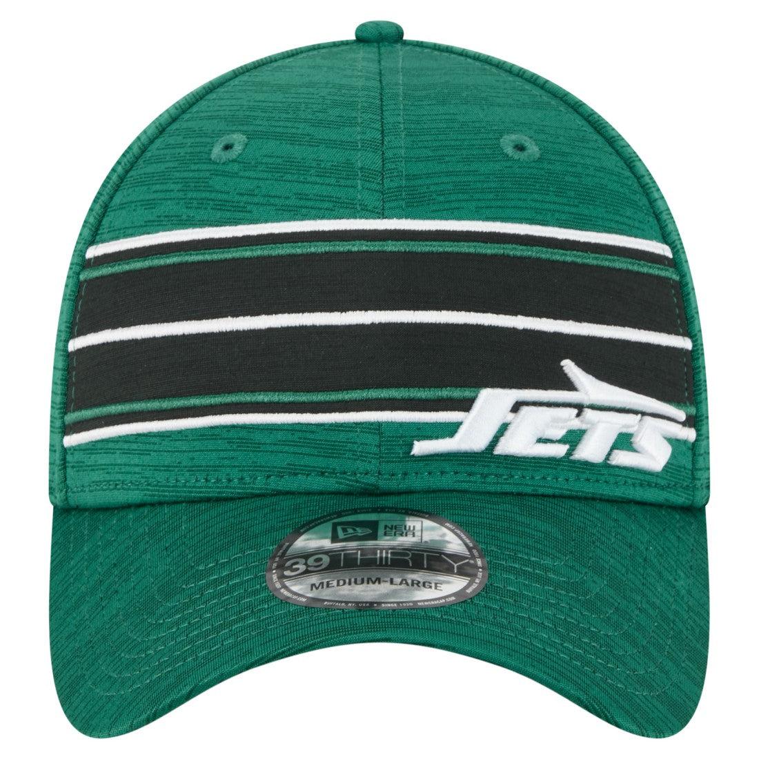 New York Jets New Era Stripes 39THIRTY Flex Hat - Green - NFL